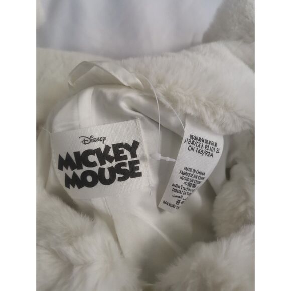 Disney Jacket Women Large Mickey Mouse Minnie Daisy Donald Faux Fur Zip Core New - Picture 7 of 9